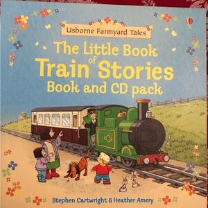 Born Farmyard Tales Train Stories Book and CD Set - Green and Brown